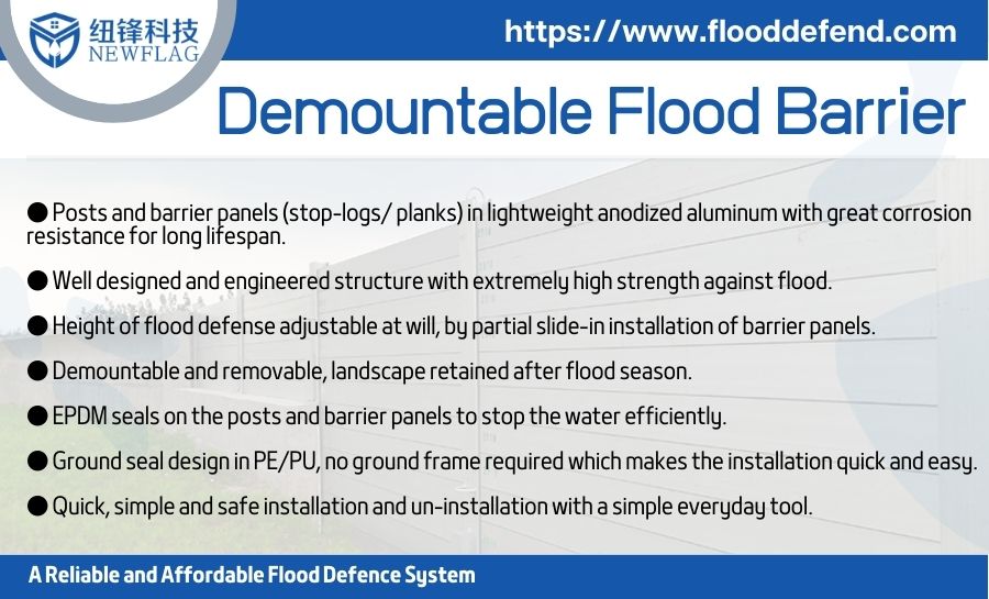 Demountable Flood Barrier