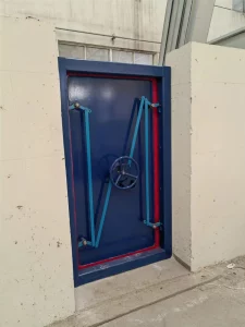 Heavy-Duty Flood Resistant Steel Door for Critical Sites 2 full height Flood Gate