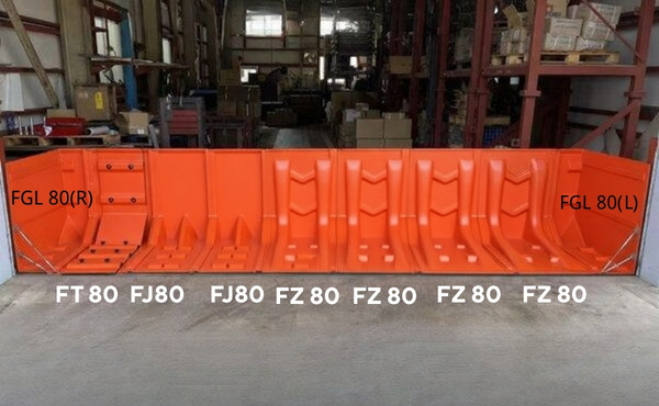 l shaped flood barrier for garage