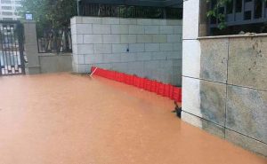 Efficient Temporary Flood Barrier