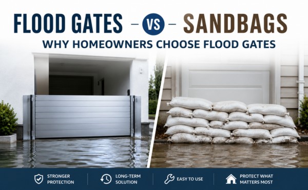 Flood Gates vs Sandbags: Why Homeowners Choose Flood Gates 1 Flood Gates vs Sandbags Why Homeowners Choose Flood Gates